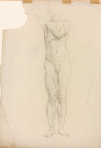 Estudio de una figura masculina de Derwent Lees