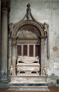Tumba de Carlo Marsuppini (1399-1453), Canciller de la República Florentina de Desiderio da Settignano