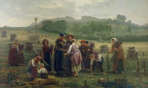 Cosecha de amapolas en Picardía, 1860