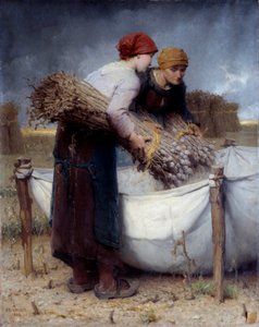 Recolectores de amapolas Pintura de Désiré Laugee (1823-1896) 1882 Rouen, Museo de Bellas Artes de Desire Francois Laugee