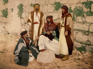 Grupo Beduino, Tierra Santa, c.1890 de Detroit Photographic Co.