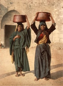 Vendedoras de Leche de Siloé, Tierra Santa, c.1890 de Detroit Photographic Co.