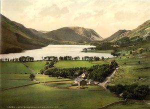 Buttermere y Crummock Water, Distrito de los Lagos, Inglaterra, c.1900 de Detroit Publishing Co.