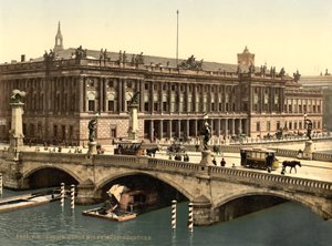 Puente de Federico y la Bolsa, Berlín, Alemania, c.1900