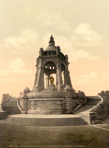 Monumento a Kaiser Wilhelm, Westfalia, Alemania, c.1900