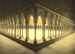 Paseo de los monjes, Mont Saint-Michel, Francia de Detroit Publishing Co.
