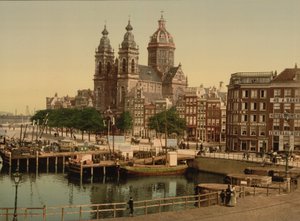 Nicolaaskerk, Ámsterdam, 1890-90 de Detroit Publishing Co.