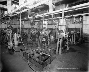La sala de pruebas, Leland & Faulconer Manufacturing Company, Detroit de Detroit Publishing Co.