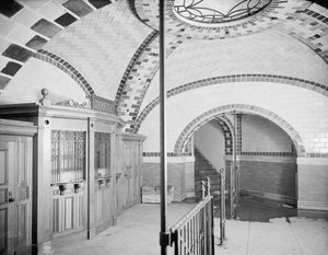 Taquilla, estación de metro City Hall, Nueva York, c.1904