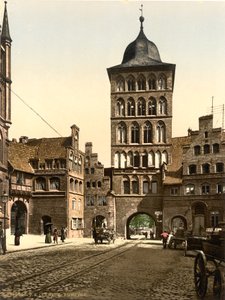 Arco de la Torre, Lubeck, Alemania, c.1900