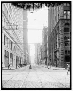 Calle Wood, Pittsburgh, Pa. de Detroit Publishing Co.