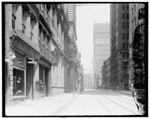 Calle Wood, mirando al este, Pittsburgh, Pa. de Detroit Publishing Co.