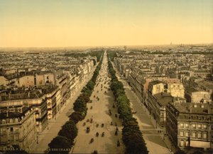 Avenida de los Campos Elíseos, París, c.1890-1900