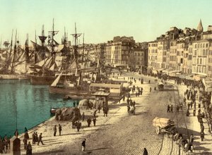 Puerto Viejo (Vieux-Port), Marsella, Francia, c.1890-1900