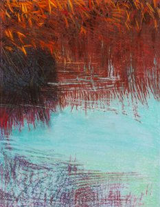 Red Willow 2b, 2021 (pastel sobre papel) de Diana Jahns