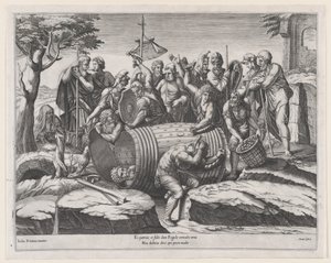 Speculum Romanae Magnificentiae: Marcus Atilius Regulus en un barril
