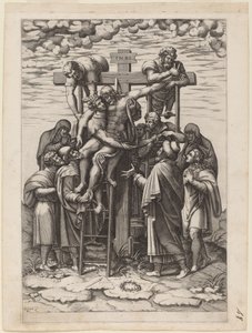 El descendimiento de la cruz de Diana Scultori
