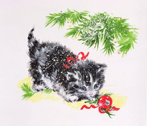 Gatito de Navidad