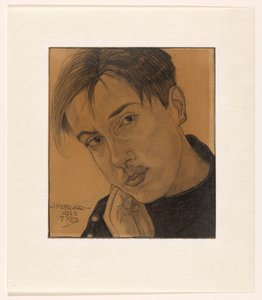 Autorretrato (con la mano)