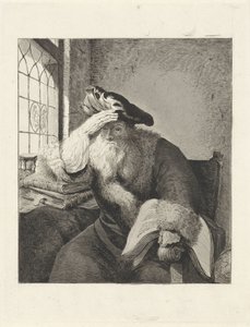 Viejo en la ventana de Diederik Jan Singendonck