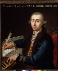 Retrato del compositor italiano Gian Francesco de Majo (1732-1770)