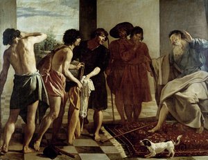 Jacob recibe la túnica de Giuseppe