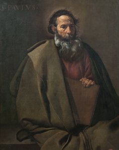 ""El apotre saint Paul"" Peinture de Diego Velázquez (Velazquez) (1599-1660) 1619 Barcelone Museo Nacional de Arte de Cataluña de Diego Velázquez