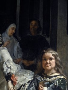 Las Meninas. Detalle: monja y enano