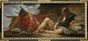 Mercurio y Argos ... (pintura sobre lienzo) de Diego Rodriguez de Silva y Velazquez