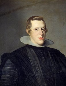 Retrato de cuerpo entero de Felipe IV. Detalle.