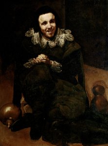 Retrato del Bufón Calabacillas, c.1639 (óleo sobre lienzo) de Diego Rodriguez de Silva y Velazquez