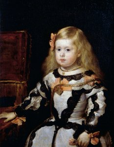 Retrato de la Infanta Margarita, hija del Rey Felipe IV de España y su segunda esposa Mariana de Austria