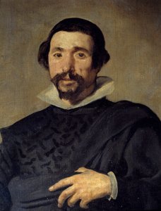 Retrato del bufón Pablo de Valladolid (detalle) de Diego Velázquez