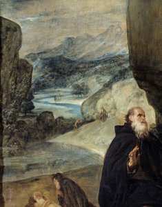 San Antonio y San Pablo ermitaño (detalle)