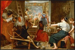 La fábula de Aracne ... (pintura sobre lienzo) de Diego Rodriguez de Silva y Velazquez