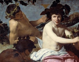 El triunfo de Baco o Los borrachos (detalle) de Diego Velázquez