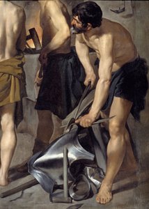 La fragua de Vulcano (detalle) de Diego Velázquez