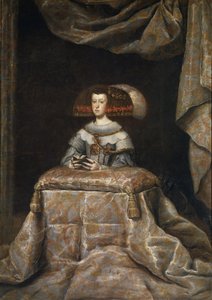 Retrato de Mariana de Austria 1634-1696, rezando, c. 1655 de Diego Velázquez