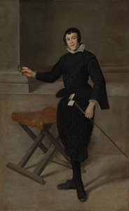 Retrato del bufón Calabazas, c. 1631-32 de Diego Velázquez