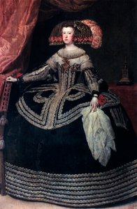Reina Doña Mariana de Austria, c. 1652-1653 de Diego Velázquez