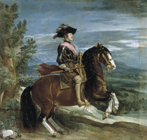Retrato ecuestre del rey Felipe IV de España de Diego Velázquez