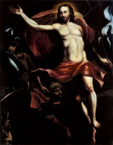 "La resurrección" Pintura de Diego de la Puente (1586-1663) de Diego de la Puente