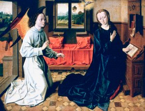 La Anunciación, 1465-1470 de Dieric Bouts