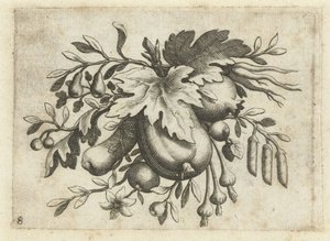 Festoen van Vrutten Pequeño libro de frutas útil para viajar (título de la serie) de Dietrich Krüger (attributed to)