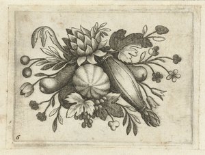 Festoen van Vrutten Pequeño libro de frutas útil para viajar (título de la serie) de Dietrich Krüger (attributed to)
