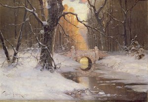 Paisaje fluvial boscoso de Dimitri Kleburg