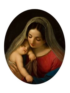virgen y el niño de Diodato Massimo