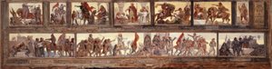 Acontecimientos clave de la historia de Francia: Croquis del patio de la escuela de la rue de Château-Landon de Diogene Ulysse Napoleon Maillart