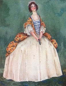 Una mujer de la época de la reina Ana 1702-1714 de Dion Clayton Calthrop