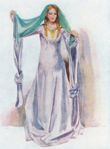 Una mujer de la época de Esteban 1135-1154 de Dion Clayton Calthrop